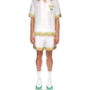 Afro Cubism Tennis Club silke-skjorte