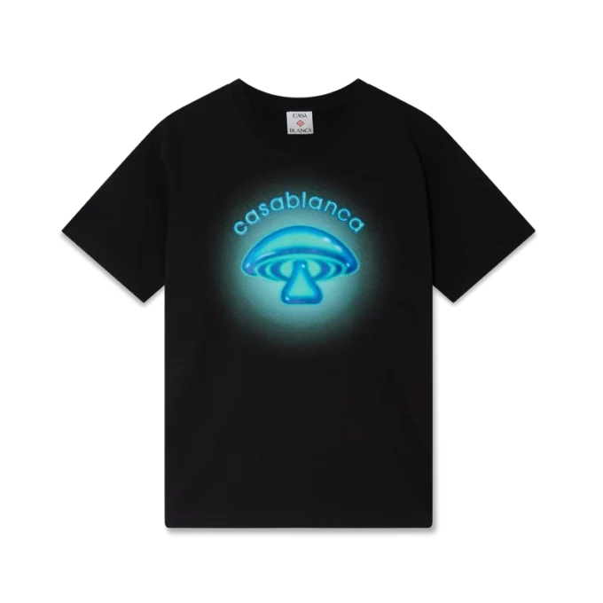 Airbrush Mushroom Logo T-shirt med korte shorts
