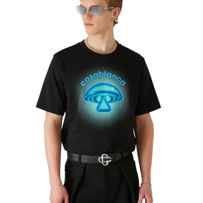 Airbrush Mushroom Logo T-shirt med korte shorts