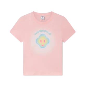 Airbrush Smiley Fitted Short Sleeve T-shirt