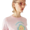 Airbrush Smiley Fitted Short Sleeve T-shirt