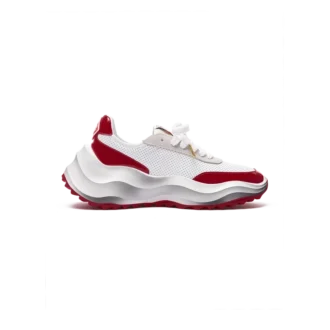 Atlantis hvid & haute rød sneakers til kvinder