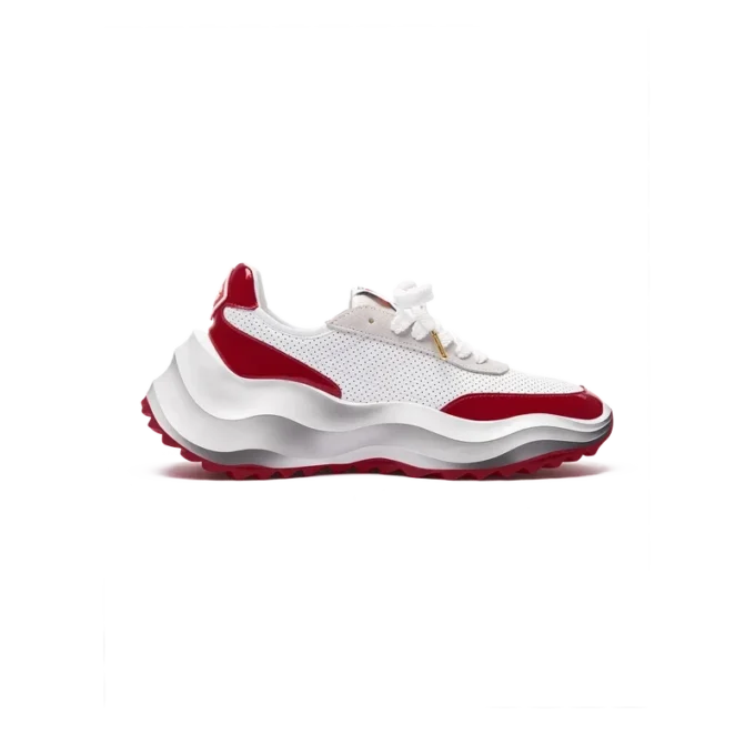Atlantis hvid & haute rød sneakers til kvinder