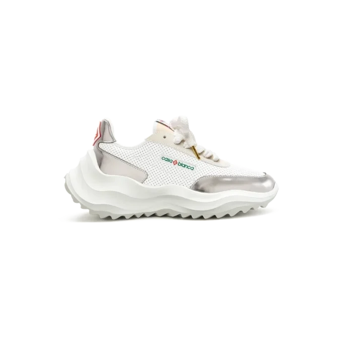 Atlantis hvid & krom sneakers til kvinder