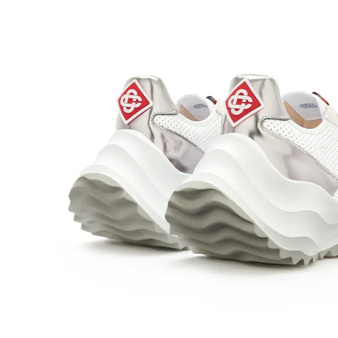 Atlantis hvid & krom sneakers til kvinder