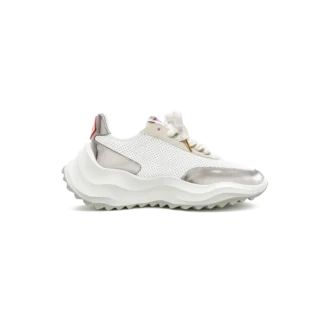 Atlantis hvid & krom sneakers til kvinder