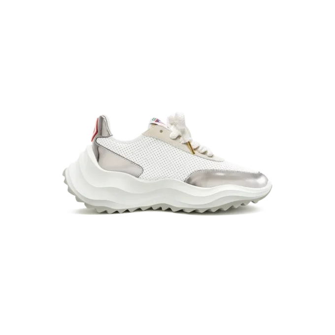 Atlantis hvid & krom sneakers til kvinder