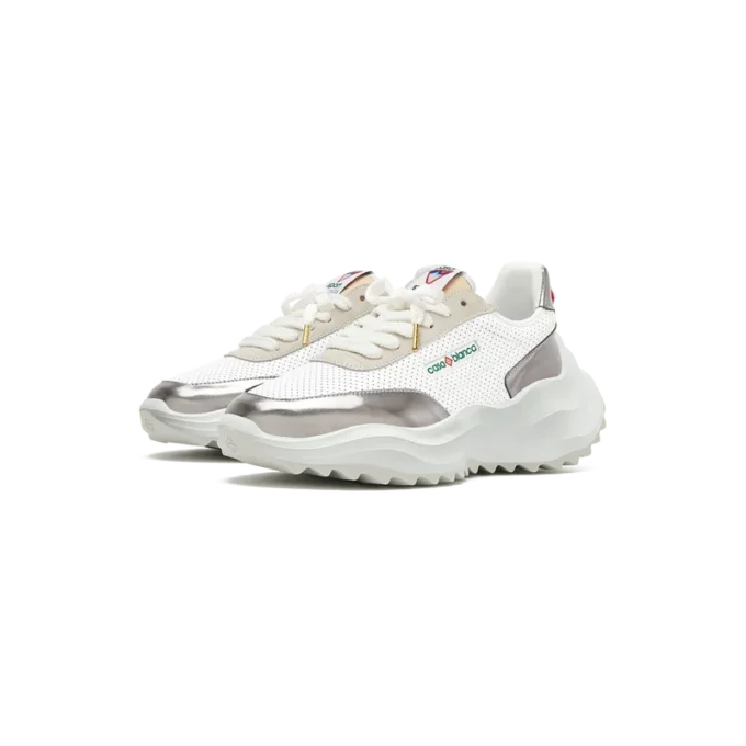Atlantis hvid & krom sneakers til kvinder