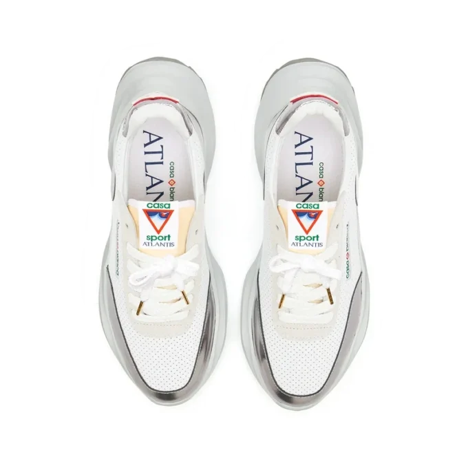 Atlantis hvid & krom sneakers til kvinder