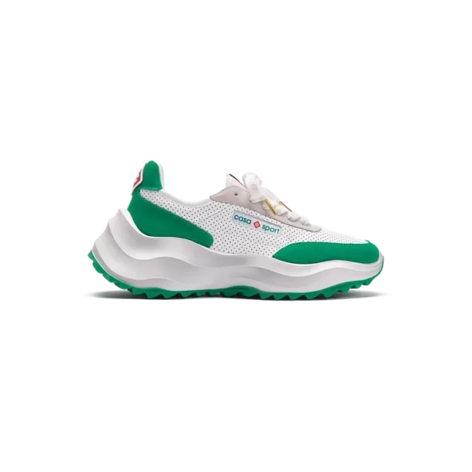 Atlantis hvid og tennisgrøn sneakers til kvinder