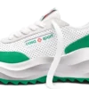 Atlantis hvid og tennisgrøn sneakers til kvinder