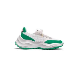Atlantis hvid og tennisgrøn sneakers til kvinder