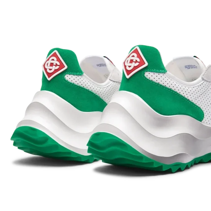 Atlantis hvid og tennisgrøn sneakers til kvinder