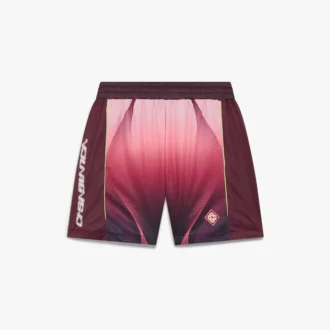 Aubergine-fodboldshorts med farveovergang