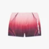 Badeshorts med auberginefarvet gradientprint Badeshorts med auberginefarvet gradientprint