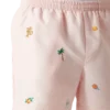 Badeshorts med broderet motiv