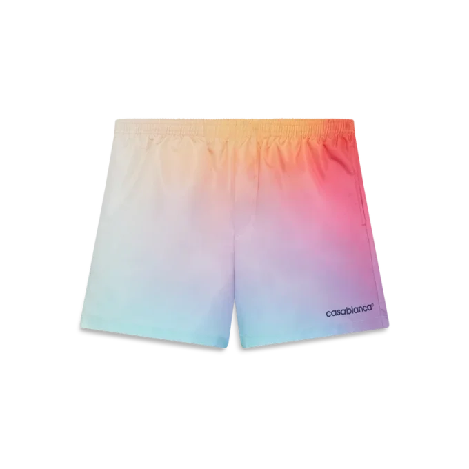 Badeshorts med gradientprint