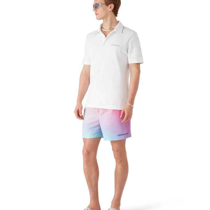 Badeshorts med gradientprint