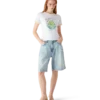 Beyond Destiny langærmet T-shirt med ringermønster på Shorts
