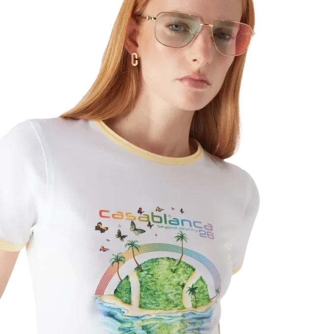 Beyond Destiny langærmet T-shirt med ringermønster på Shorts