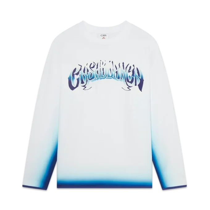 Blå Fade langærmet T-shirt