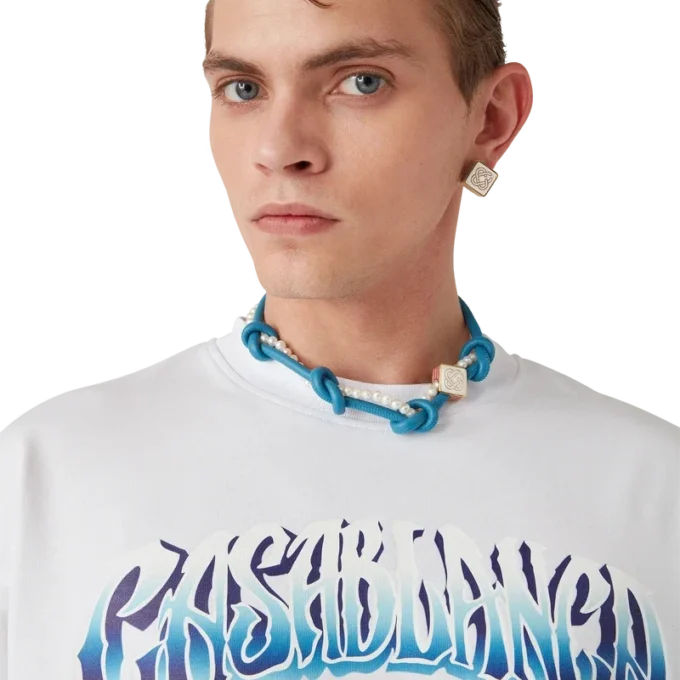 Blå Fade langærmet T-shirt