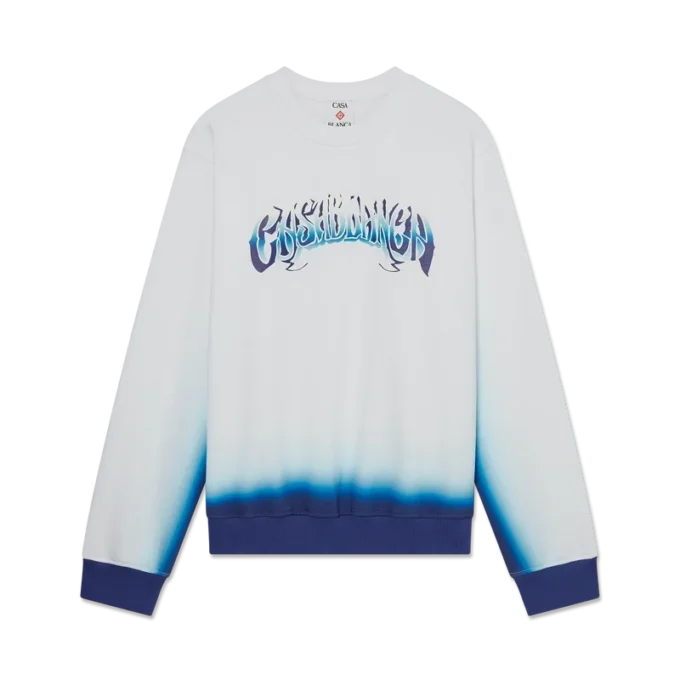 Blå Fade-sweatshirt