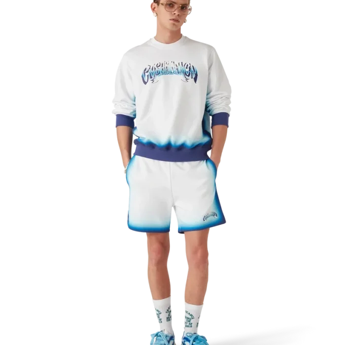 Blå Fade-sweatshirt