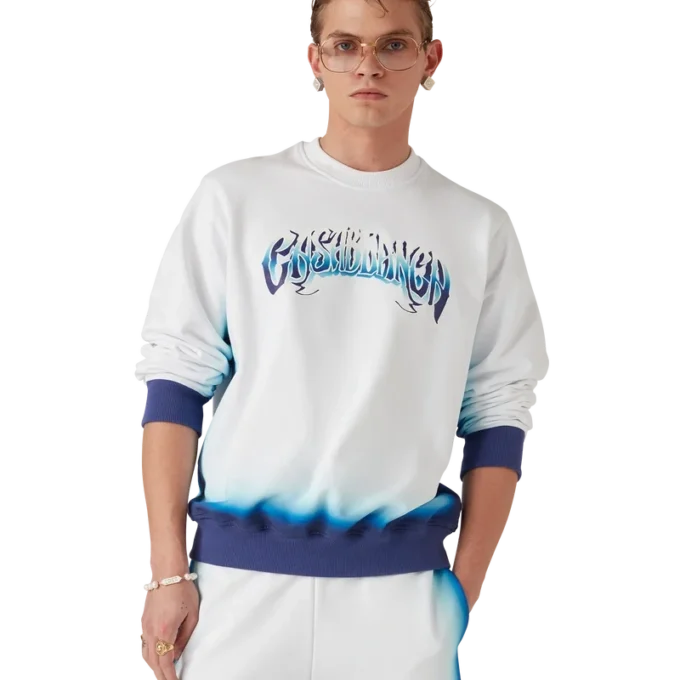 Blå Fade-sweatshirt