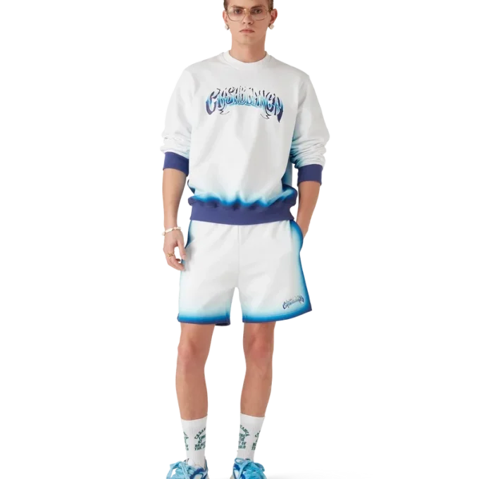 Blå Fade-sweatshorts Blå Fade-sweatshorts