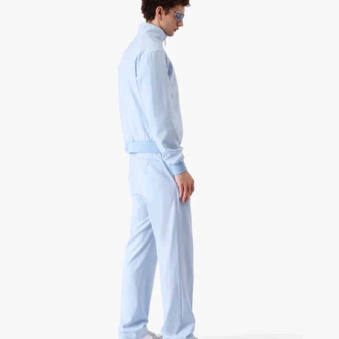 Blå Monogram-skræddersyede jacquardbukser