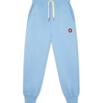 Blå sweatpants med logo-patch