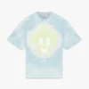 Blå tie-dye oversized CC Smile kortærmet T-shirt