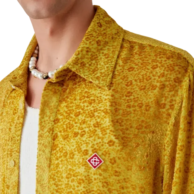 Blomstret Devora-silkeskjorte Blomstret Devora-silkeskjorte