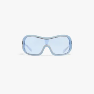 Blue Outline Shield solbriller