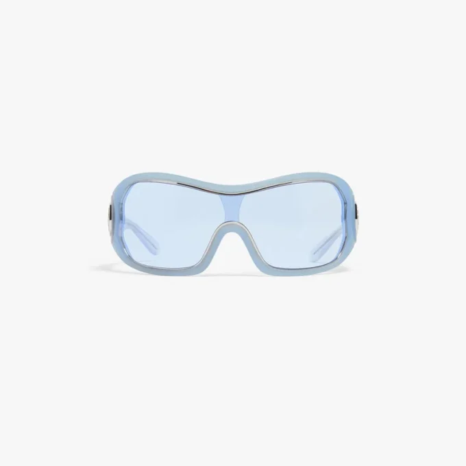 Blue Outline Shield solbriller Blue Outline Shield solbriller