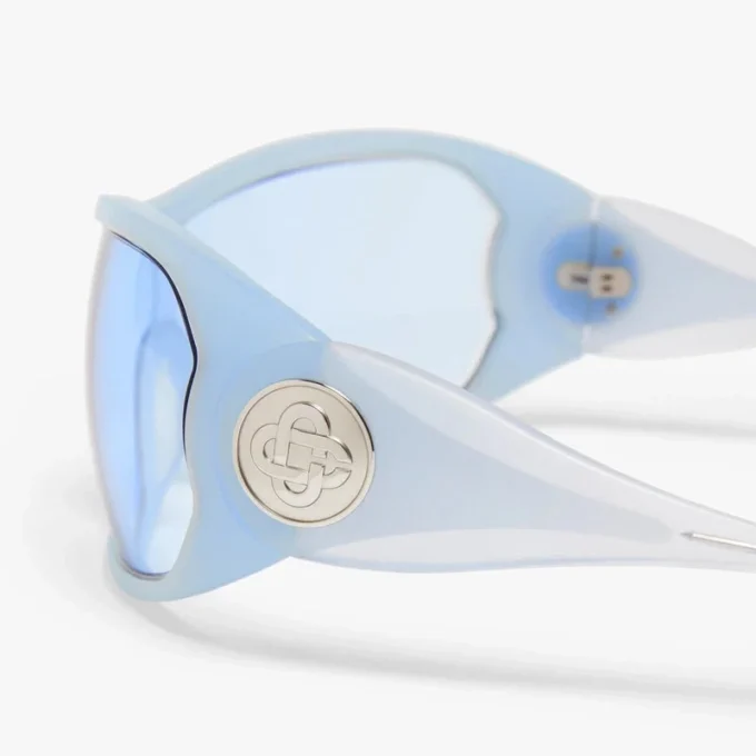 Blue Outline Shield solbriller Blue Outline Shield solbriller