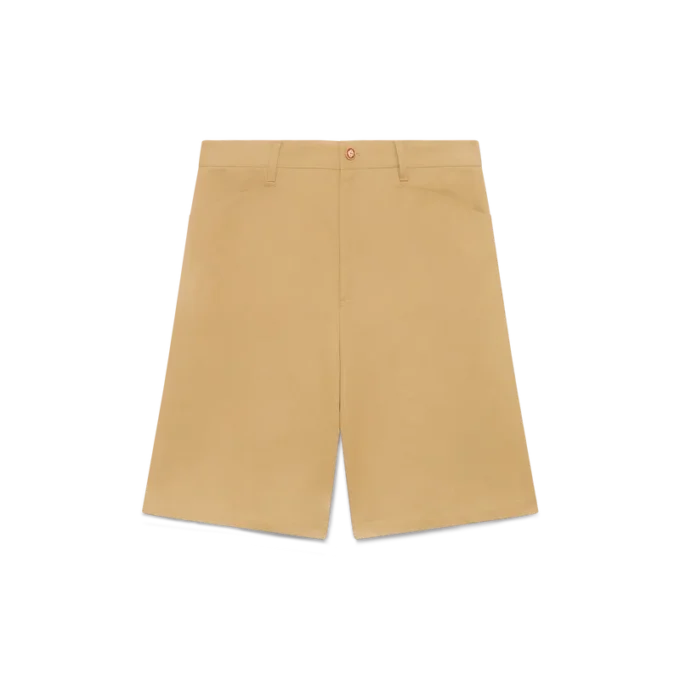 Bomuldsshorts med plissering Bomuldsshorts med plissering