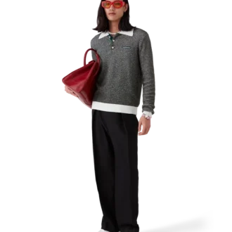 boucl stribet langaermet poloshirt 2 330x330 - Boucl&eacute;-stribet lang&aelig;rmet poloshirt