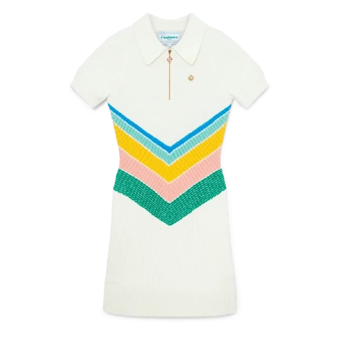 Boucle Chevron-kjole