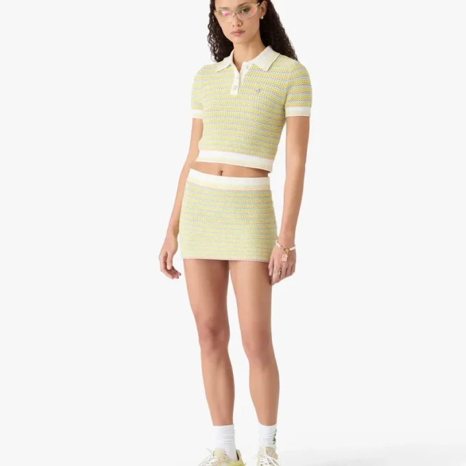 Bourgeois stribet minidress