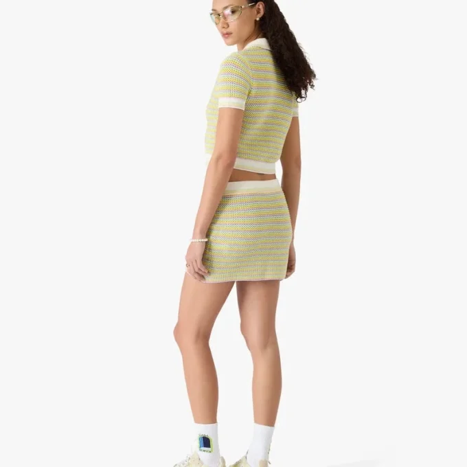 Bourgeois stribet minidress