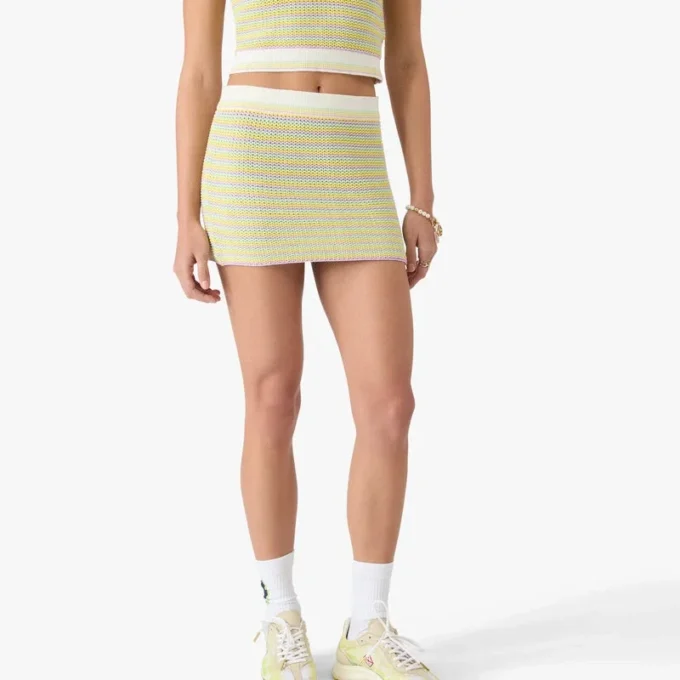 Bourgeois stribet minidress