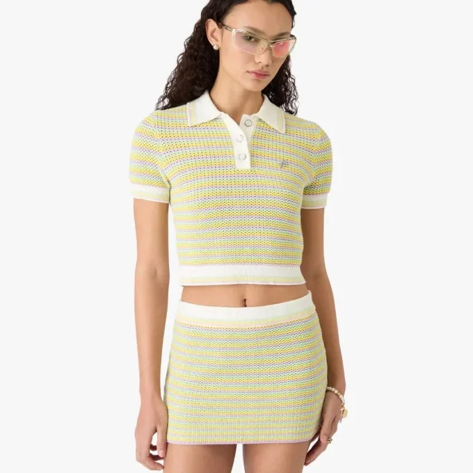 Bourgeois stribet poloshirt
