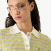 Bourgeois stribet poloshirt