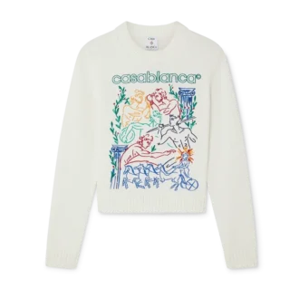Broderet sweater
