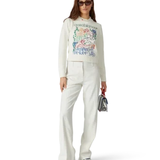 Broderet sweater