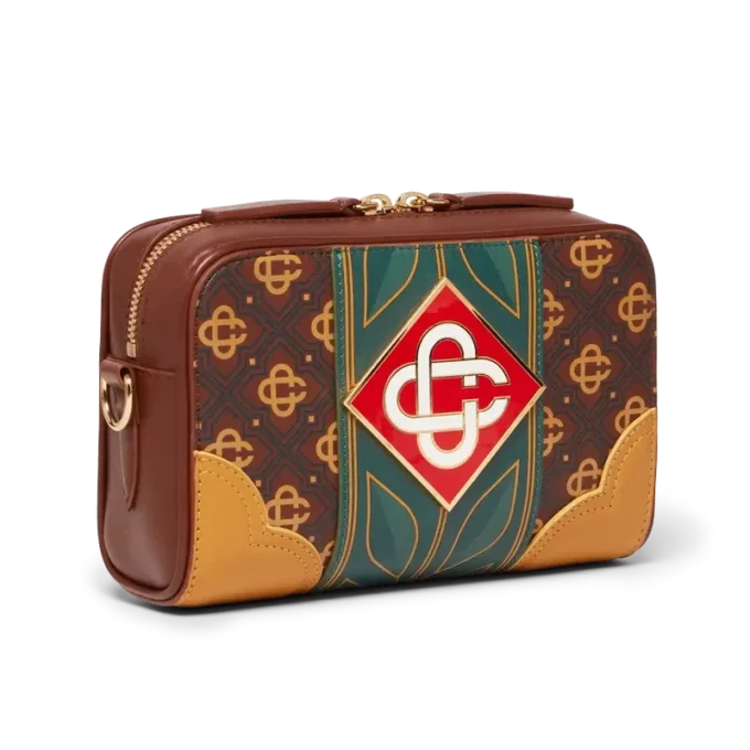 Brun Monogram-crossbody-taske Brun Monogram-crossbody-taske