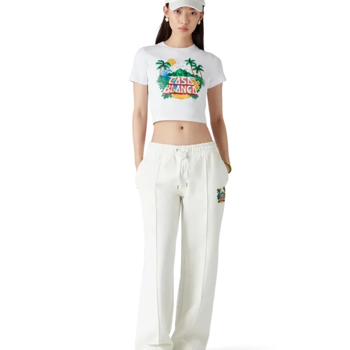 Casa Beach Wave Cropped T-shirt
