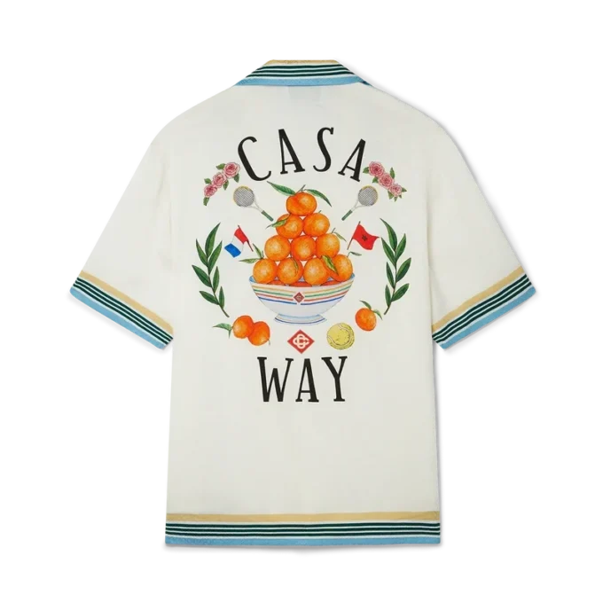 Casa Way kortærmet silke-skjorte